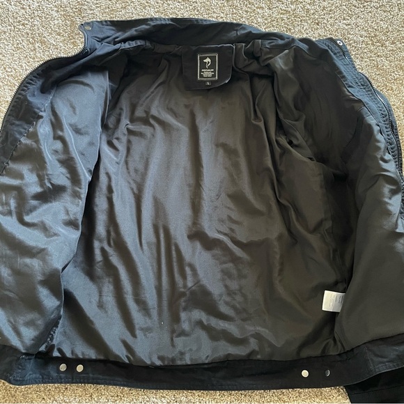 Znentianlang Casual Utility Bomber Jacket Men’s L Black Airborne Zip Up Button - Picture 13 of 16